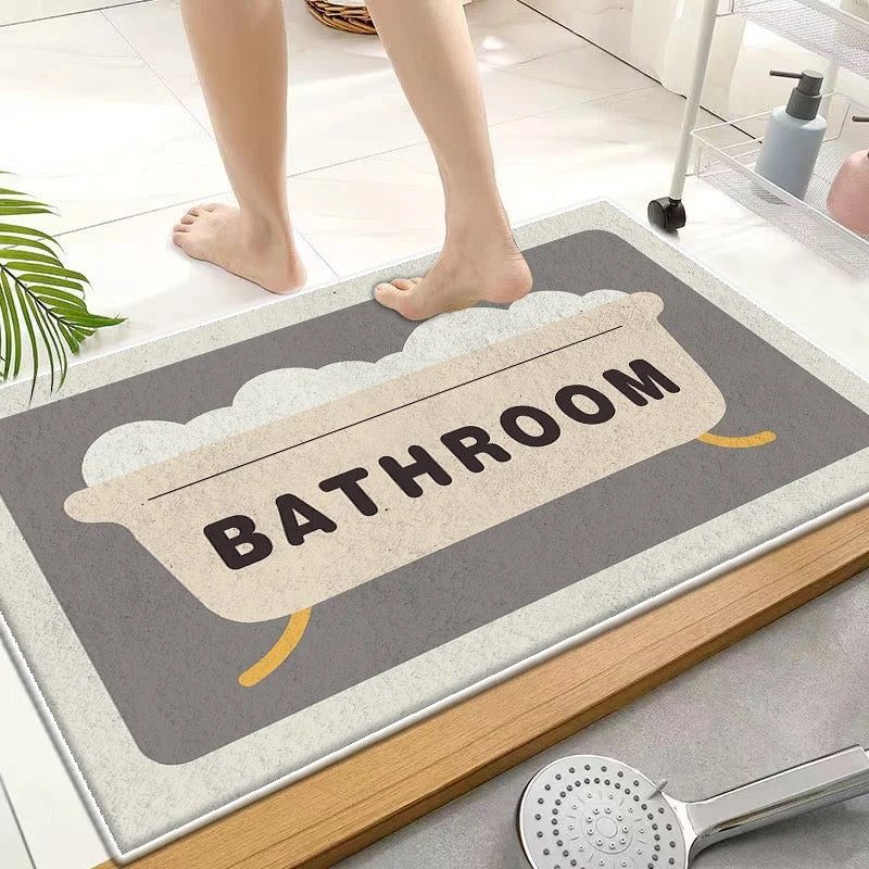 Alfombra para baño con antideslizante diseños