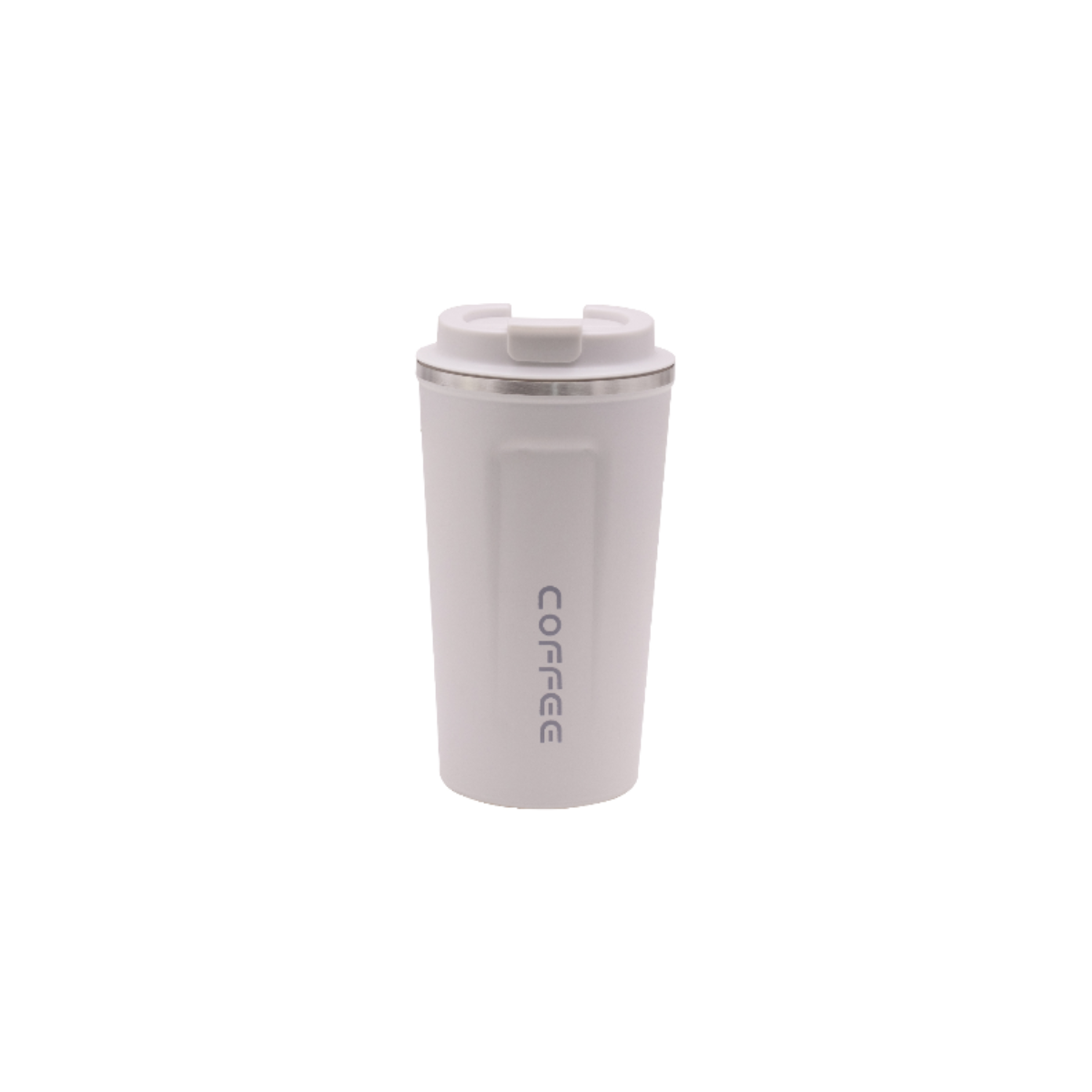 Vaso de acero inoxidable con tapa 510ml - COFFEE