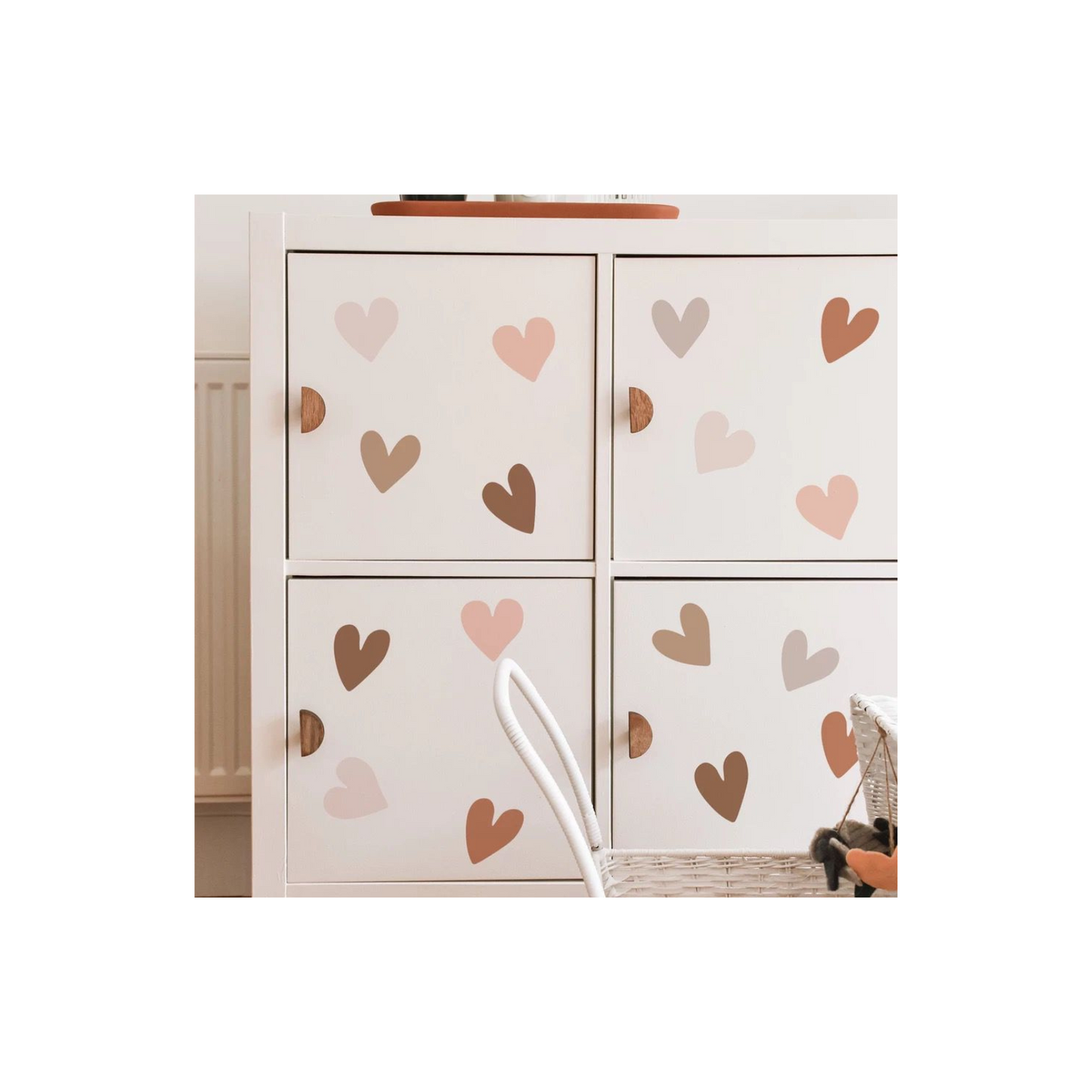 Vinilo decorativo corazones x36 unidades