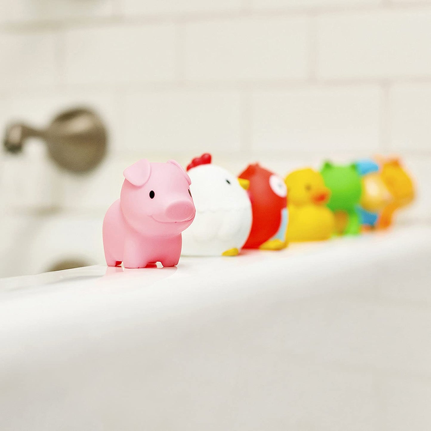 Set juguetes de animales para baño