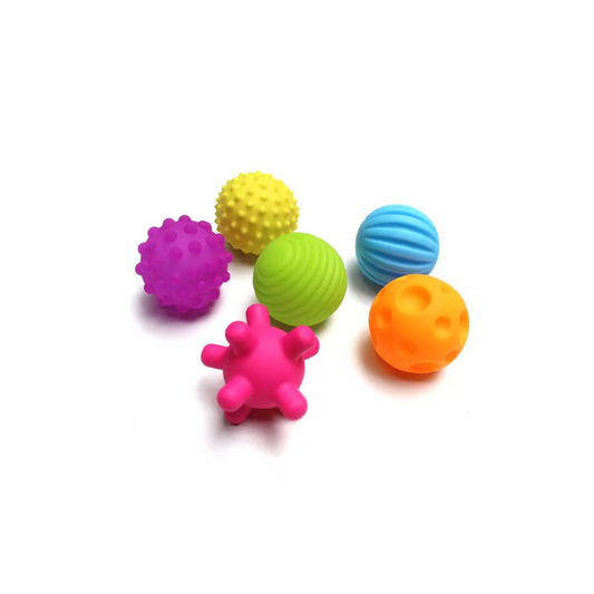 Set pelotas para baño diferentes formas y texturas