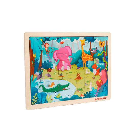 Puzzle de selva con animales